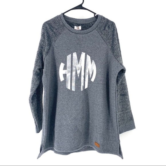Marleylilly Personalized Raglan Sweatshirt HMM - L - Picture 1 of 7